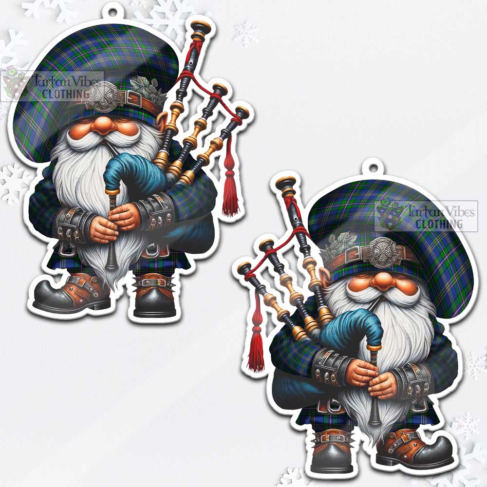 Tartan Vibes Clothing Lambert Tartan Badpiper Gnome Christmas Ornament