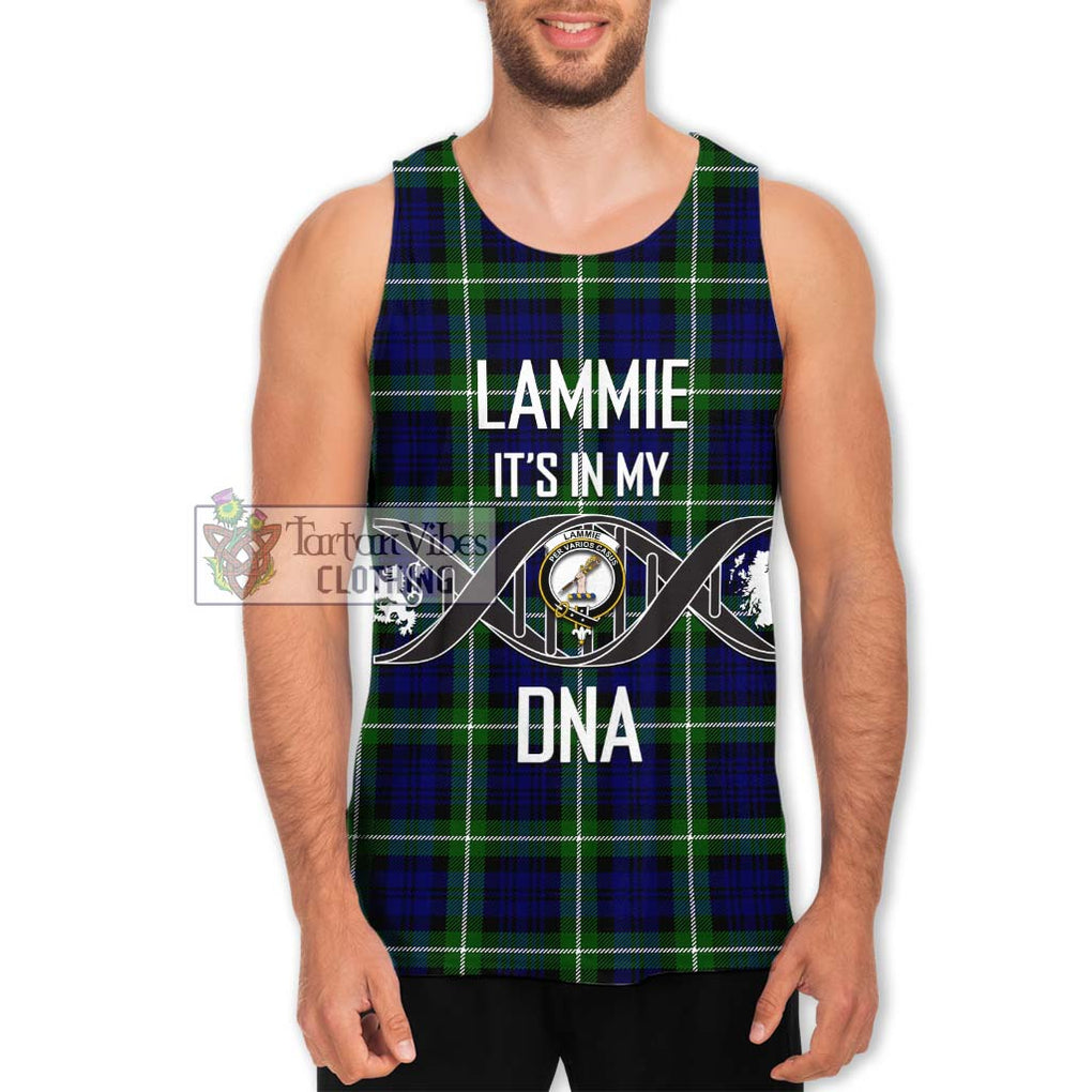 Lammie Tartan Men's Tank Top with Family Crest DNA In Me Style Men - Tartanvibesclothing Shop