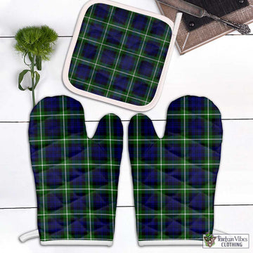 Lammie Tartan Combo Oven Mitt & Pot-Holder White - Tartan Vibes Clothing