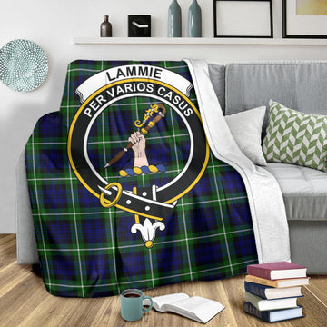 Lammie Tartan Blanket with Family Crest