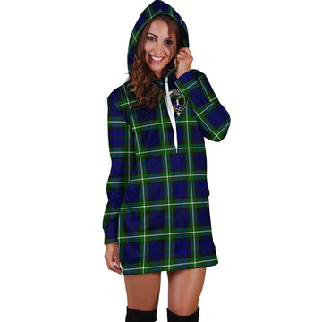 Lammie Tartan Hoodie Dress with Family Crest