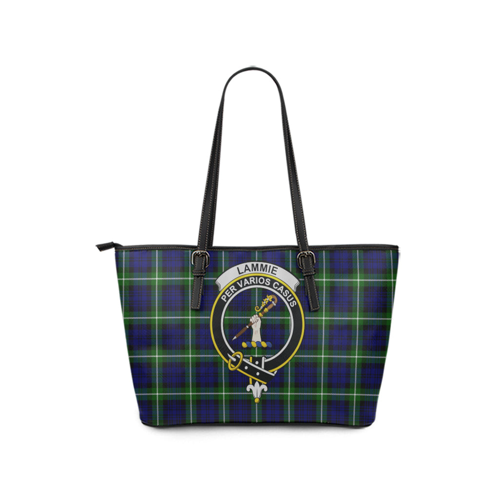 lammie-tartan-leather-tote-bag-with-family-crest