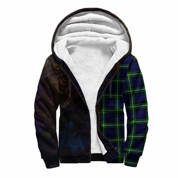 Lammie Tartan Family Crest Sherpa Hoodie Alba Gu Brath Be Brave Lion Ancient Style Unisex S - Tartan Vibes Clothing