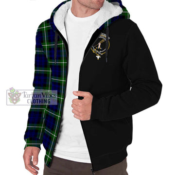 Lammie Tartan Sherpa Hoodie with Family Crest and Half Of Me Style