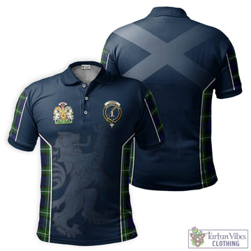 Lammie Tartan Men's Polo Shirt with Family Crest and Lion Rampant Vibes Sport Style