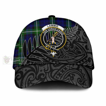 Lammie Tartan Classic Cap with New Zealand Silver Fern Half Style