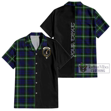 Lammie Tartan Hawaiian Shirt with Family Crest and Half Of Me Style Kid - Tartan Vibes Clothing