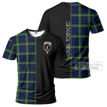 Lammie Tartan T-Shirt with Family Crest and Half Of Me Style