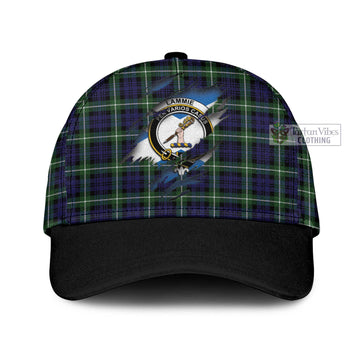 Lammie Tartan Classic Cap with Family Crest In Me Style