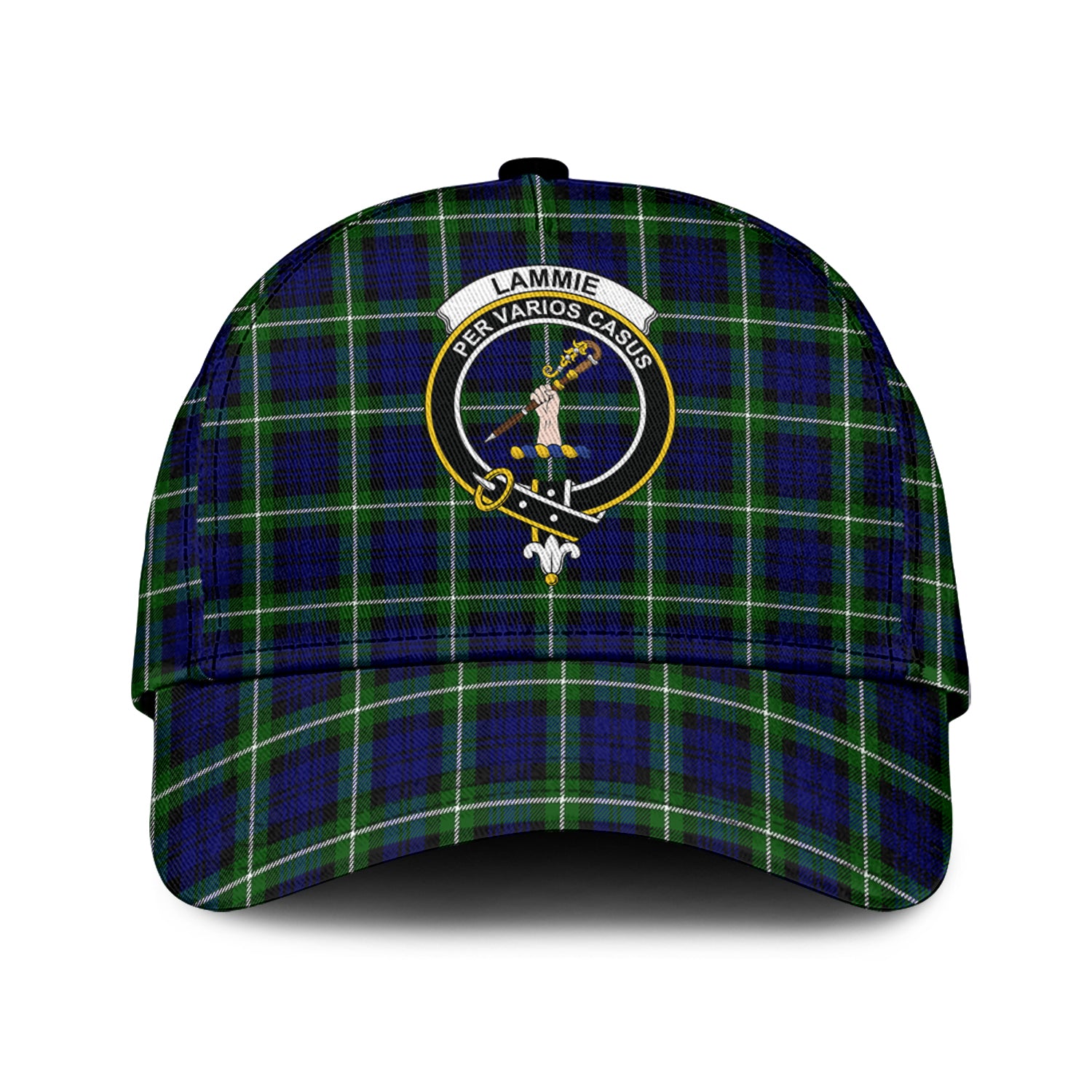 Lammie Tartan Classic Cap with Family Crest Classic Cap Universal Fit - Tartan Vibes Clothing