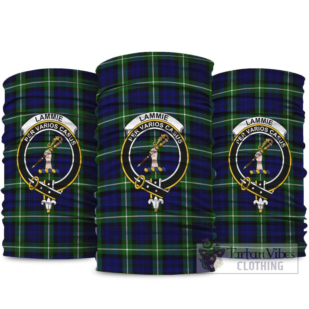 Lammie Tartan Neck Gaiters, Tartan Bandanas, Tartan Head Band with Family Crest