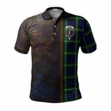 Lammie Tartan Family Crest Polo Shirt Alba Gu Brath Be Brave Lion Ancient Style Kid - Tartan Vibes Clothing