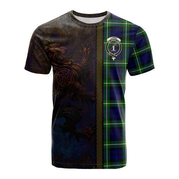 Lammie Tartan Family Crest Cotton T-shirt Alba Gu Brath Be Brave Lion Ancient Style Kid's Shirt - Tartan Vibes Clothing