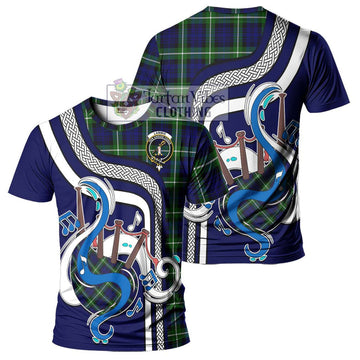 Lammie Tartan T-Shirt with Epic Bagpipe Style