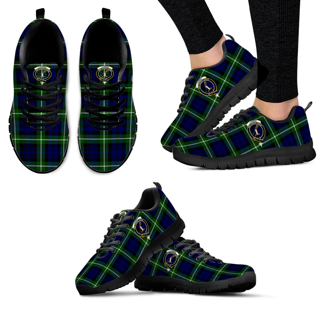 Lammie Tartan Sneakers with Family Crest - Tartan Vibes Clothing