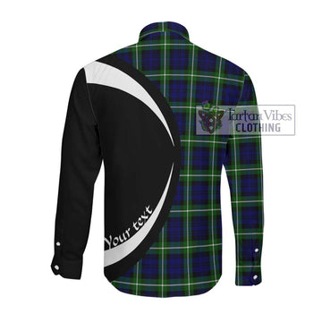 Lammie Tartan Long Sleeve Button Up with Family Crest Circle Style