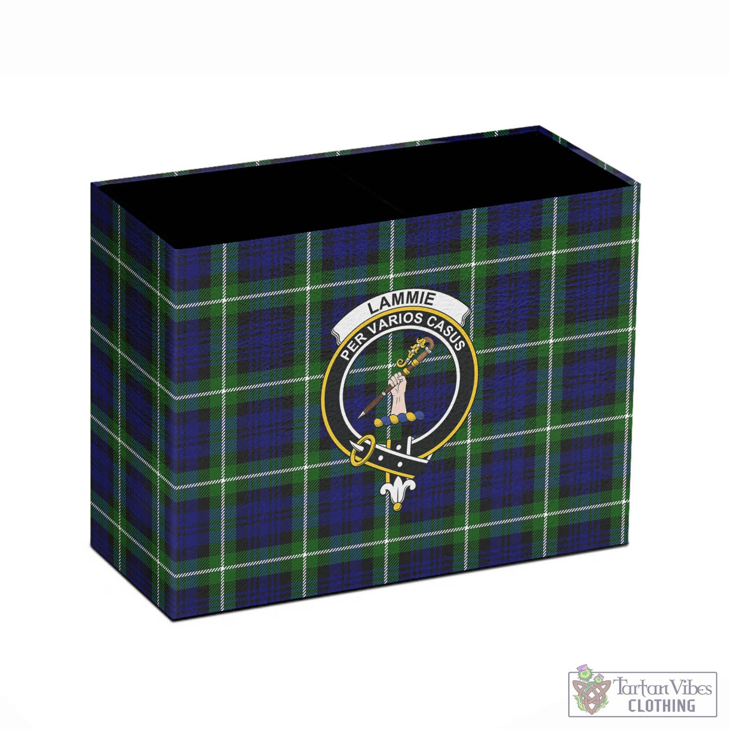 Tartan Vibes Clothing Lammie Tartan Pen Holder with Family Crest