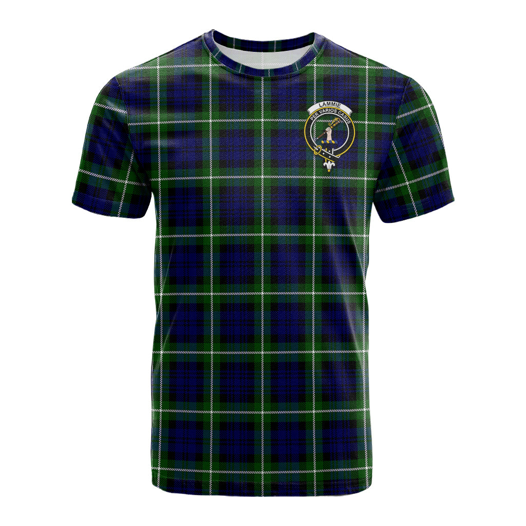 Lammie Tartan T-Shirt with Family Crest - Tartan Vibes Clothing