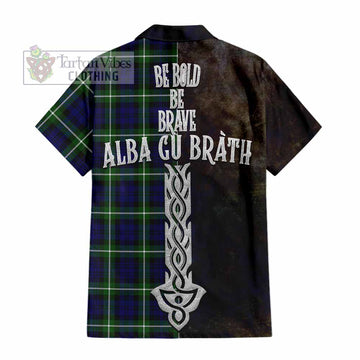 Lammie Tartan Family Crest Hawaiian Shirt Alba Gu Brath Be Brave Lion Ancient Style - Tartan Vibes Clothing
