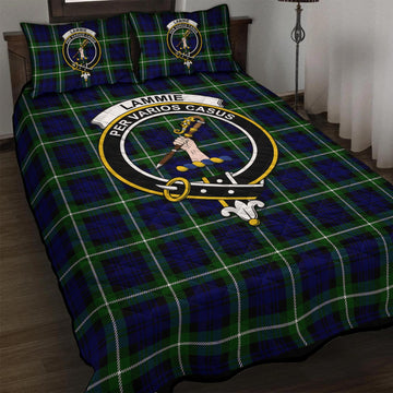 Lammie Tartan Quilt Bed Set with Family Crest