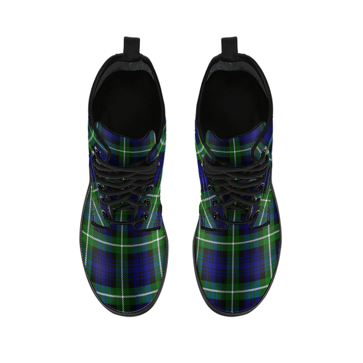 Lammie Tartan Leather Boots - Tartan Vibes Clothing
