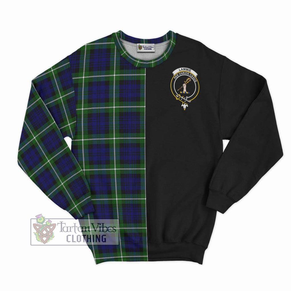 Lammie Tartan Sweatshirt with Family Crest and Half Of Me Style - Tartanvibesclothing Shop