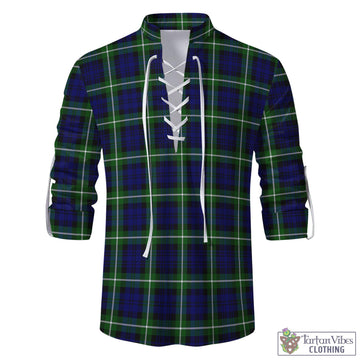 Lammie Tartan Men's Scottish Traditional Jacobite Ghillie Kilt Shirt