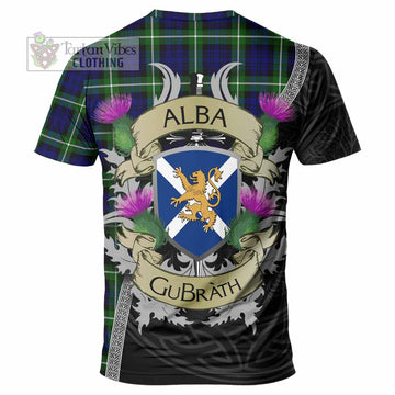 Lammie Tartan Family Crest T-Shirt Lion Rampant Royal Thistle Shield Celtic Inspired - Tartan Vibes Clothing