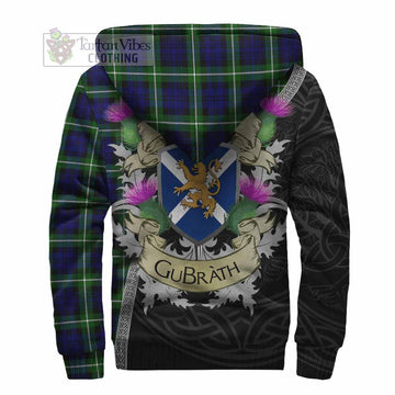 Lammie Tartan Family Crest Sherpa Hoodie Lion Rampant Royal Thistle Shield Celtic Inspired - Tartan Vibes Clothing