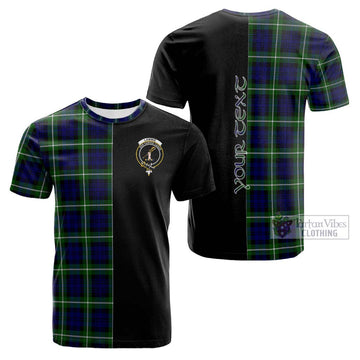 Lammie Tartan Cotton T-shirt with Family Crest and Half Of Me Style