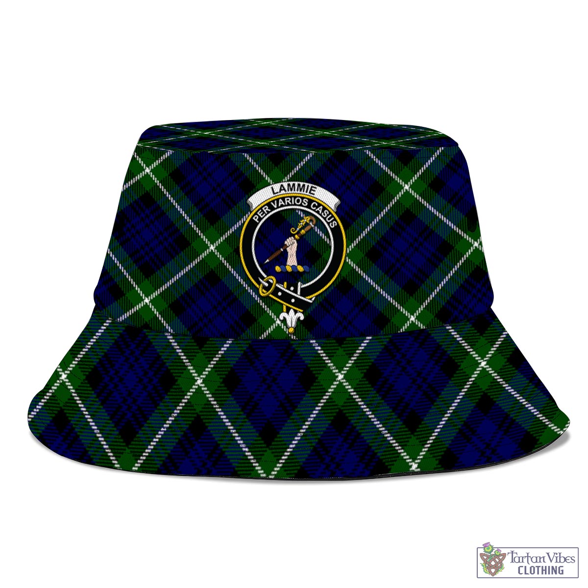 Tartan Vibes Clothing Lammie Tartan Bucket Hat with Family Crest