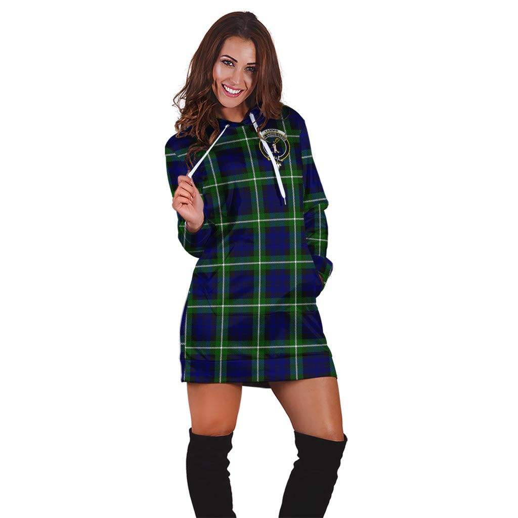 Lammie Tartan Hoodie Dress with Family Crest - Tartan Vibes Clothing