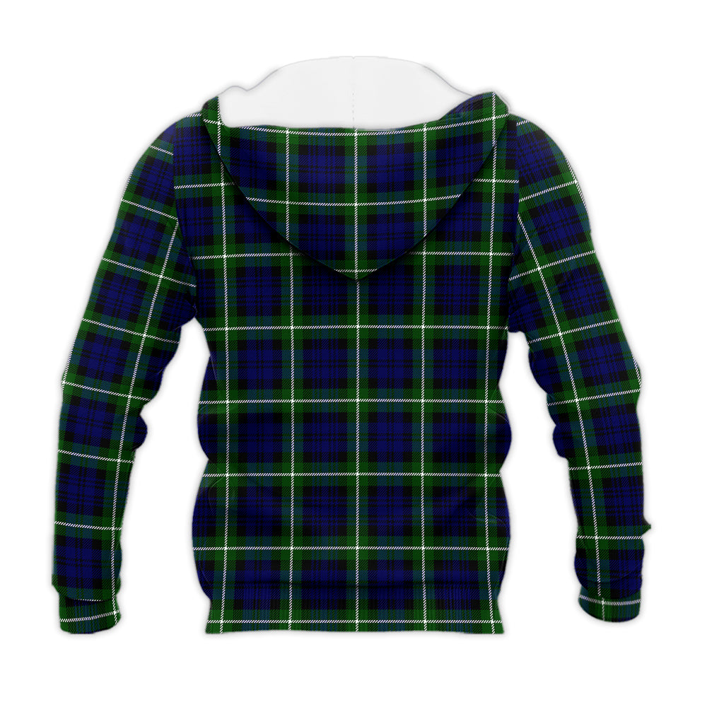 Lammie Tartan Knitted Hoodie with Family Crest - Tartan Vibes Clothing