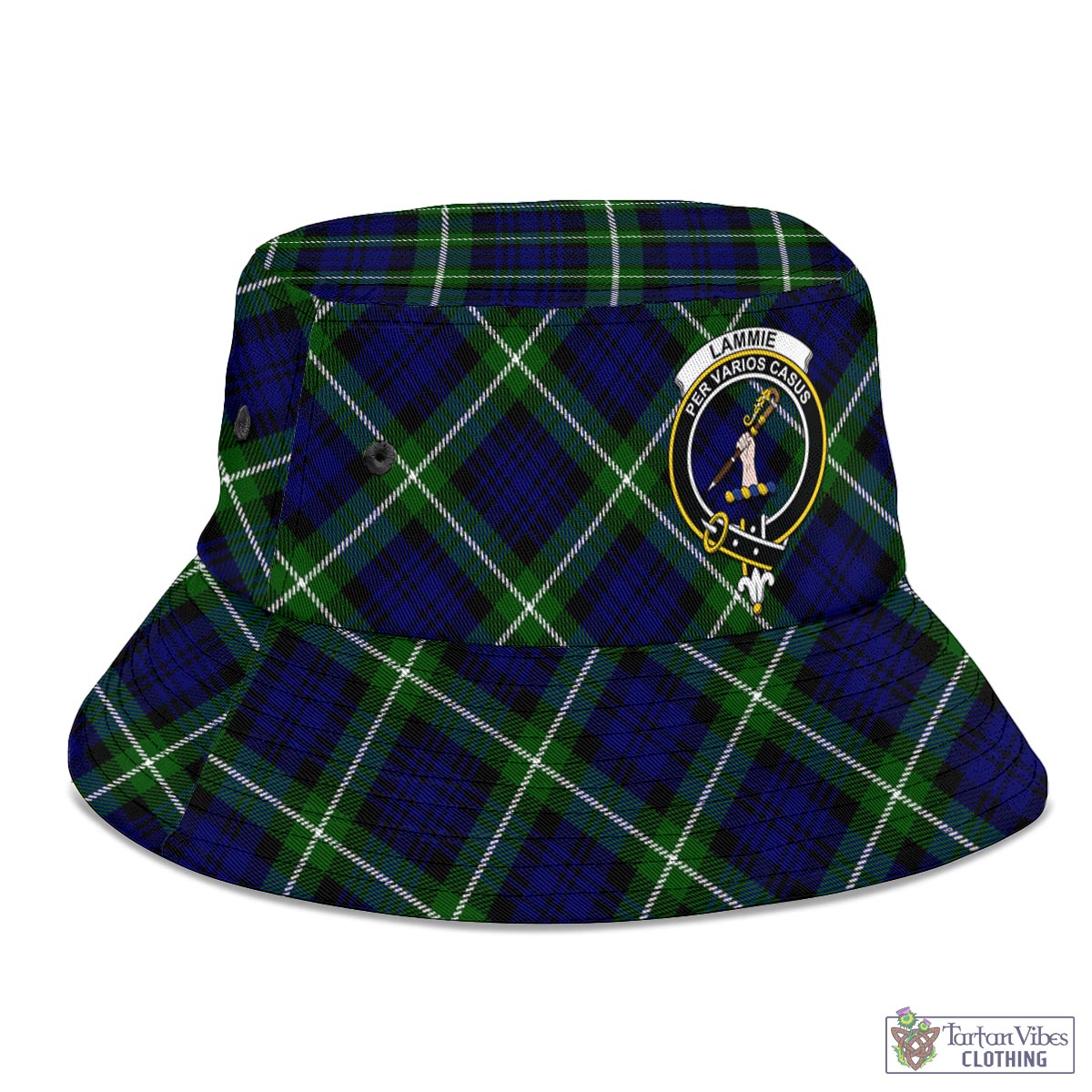 Tartan Vibes Clothing Lammie Tartan Bucket Hat with Family Crest