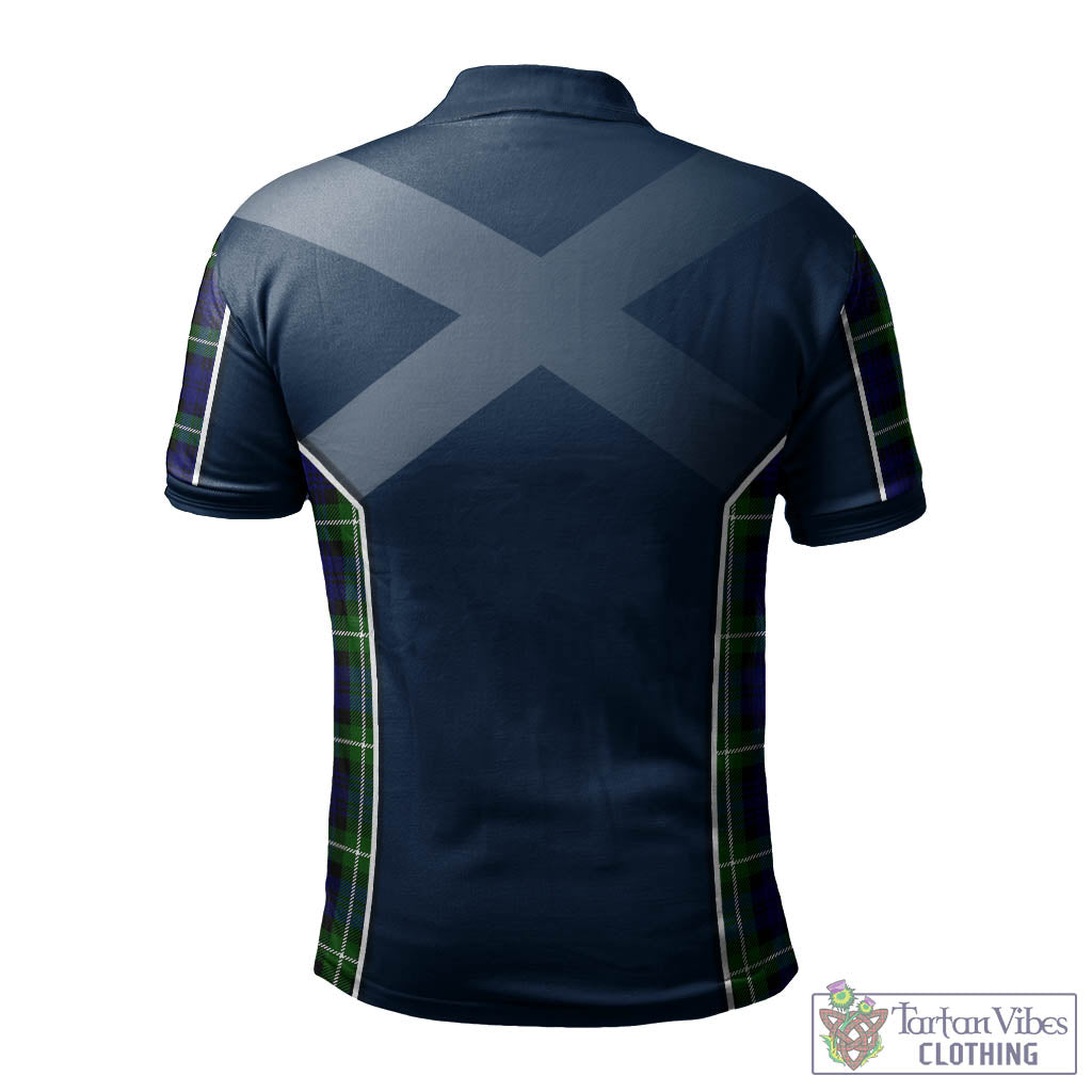 Tartan Vibes Clothing Lammie Tartan Men's Polo Shirt with Family Crest and Lion Rampant Vibes Sport Style