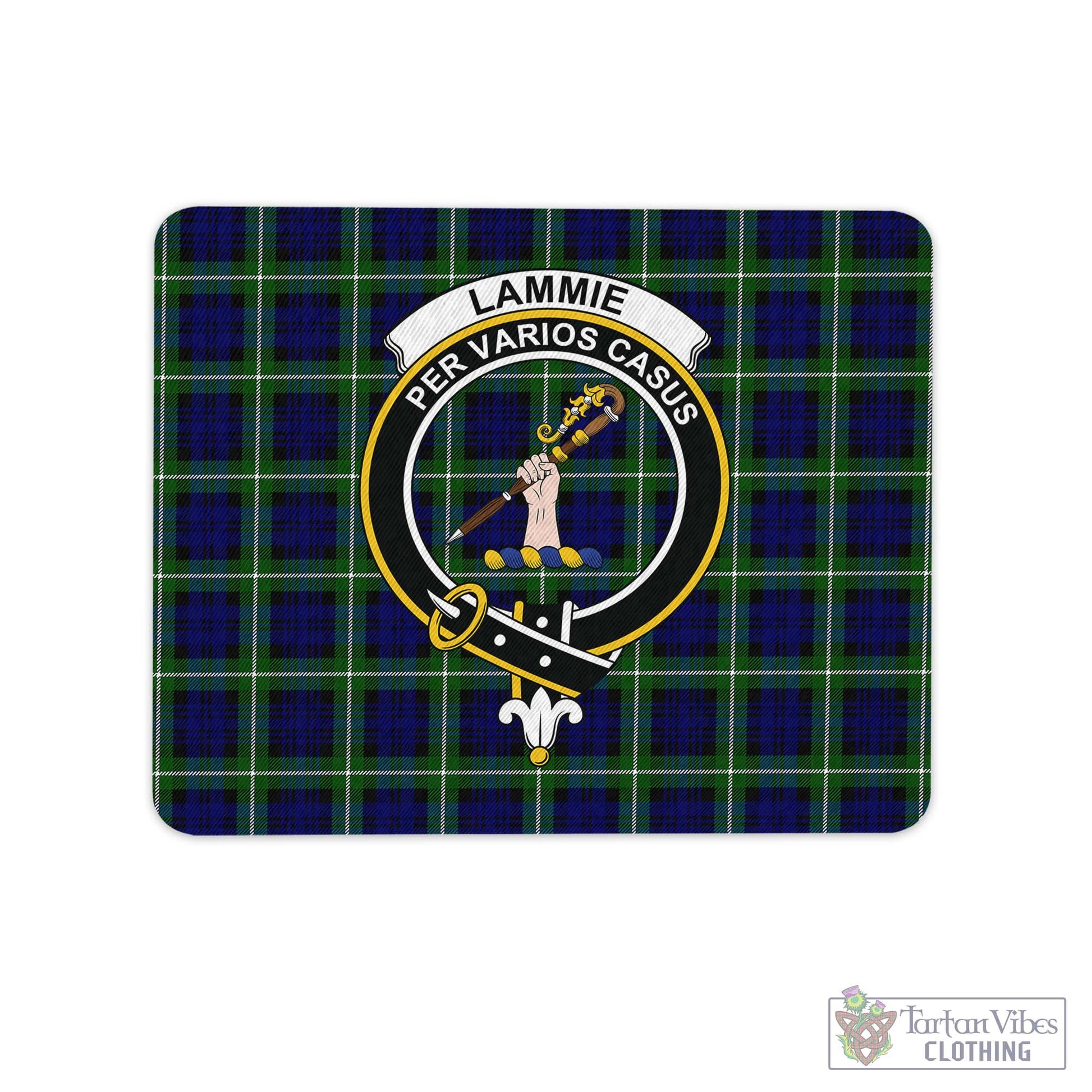 Tartan Vibes Clothing Lammie Tartan Mouse Pad with Family Crest