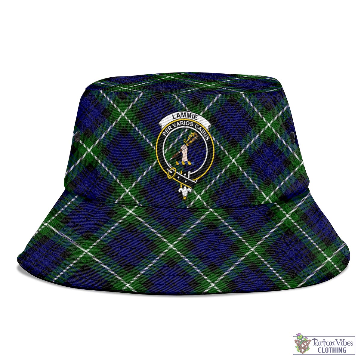 Tartan Vibes Clothing Lammie Tartan Bucket Hat with Family Crest