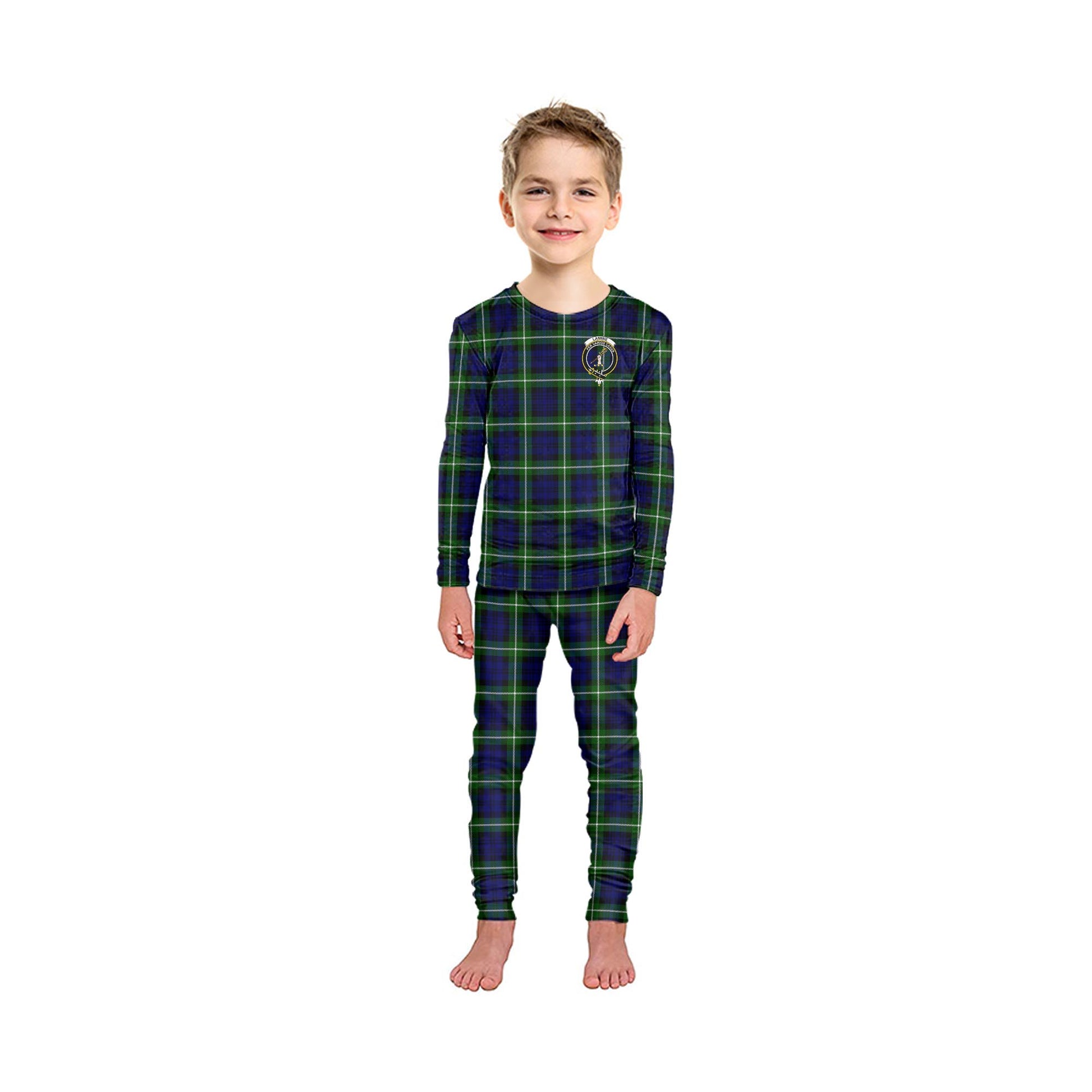 Lammie Tartan Pajamas Family Set with Family Crest - Tartanvibesclothing