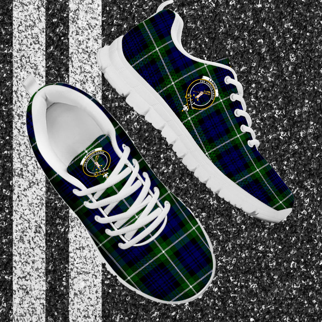 Lammie Tartan Sneakers with Family Crest - Tartan Vibes Clothing