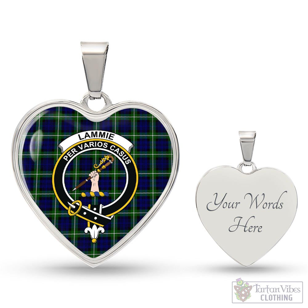 Tartan Vibes Clothing Lammie Tartan Heart Necklace with Family Crest