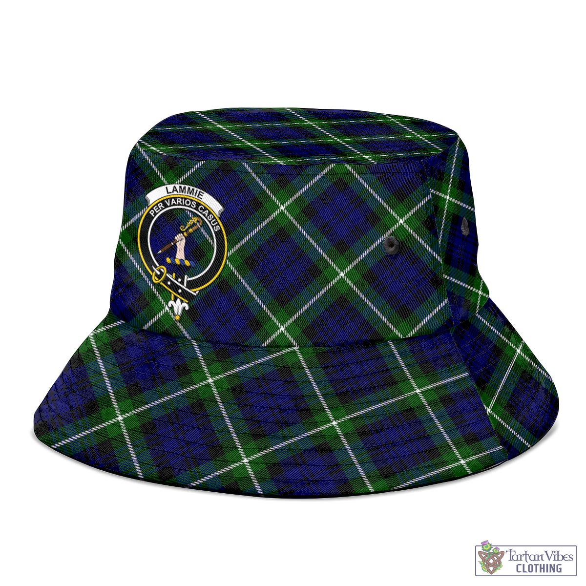 Tartan Vibes Clothing Lammie Tartan Bucket Hat with Family Crest