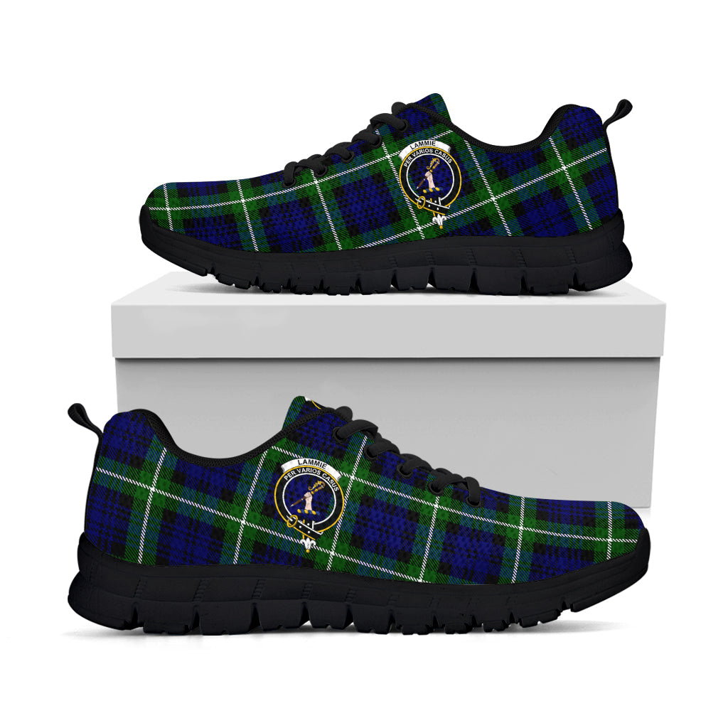 Lammie Tartan Sneakers with Family Crest - Tartan Vibes Clothing