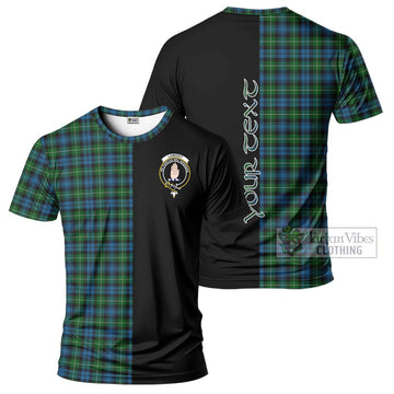 Lamont Tartan T-Shirt with Family Crest and Half Of Me Style