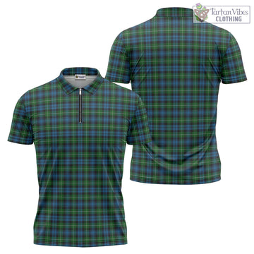 Lamont Tartan Zipper Polo Shirt