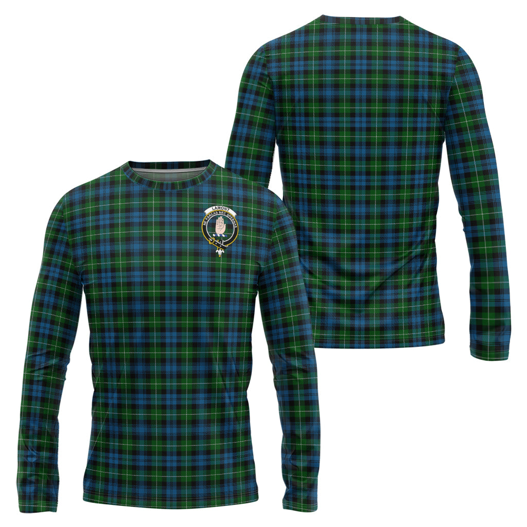 lamont-tartan-long-sleeve-t-shirt-with-family-crest