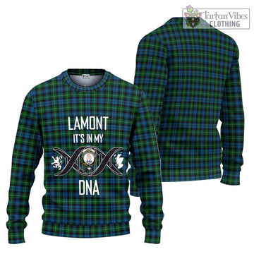 Lamont Tartan Ugly Sweater with Family Crest DNA In Me Style