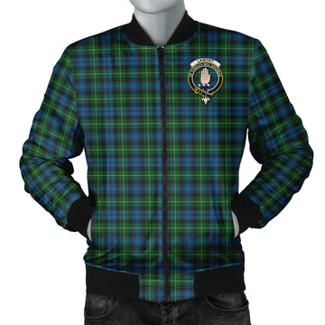 Lamont Tartan Bomber Jacket with Family Crest