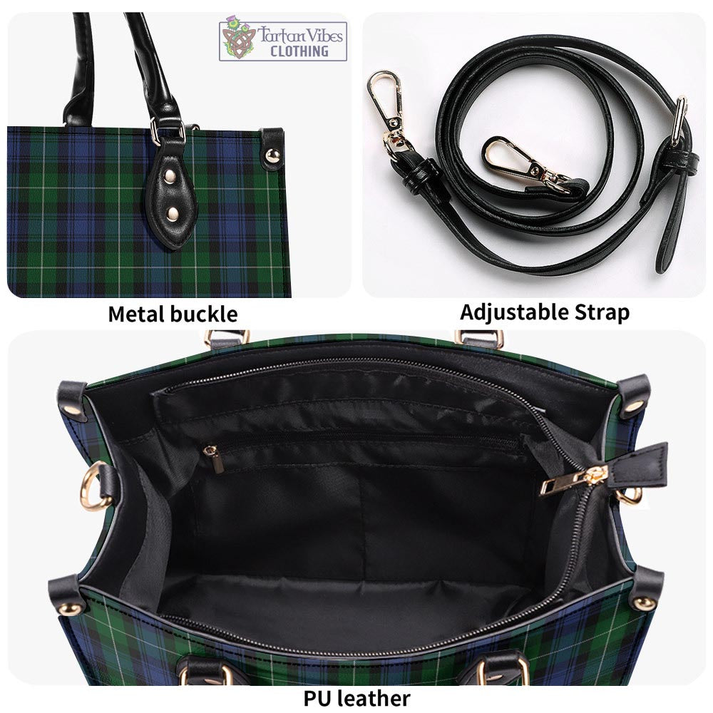 Tartan Vibes Clothing Lamont #2 Tartan Luxury Leather Handbags