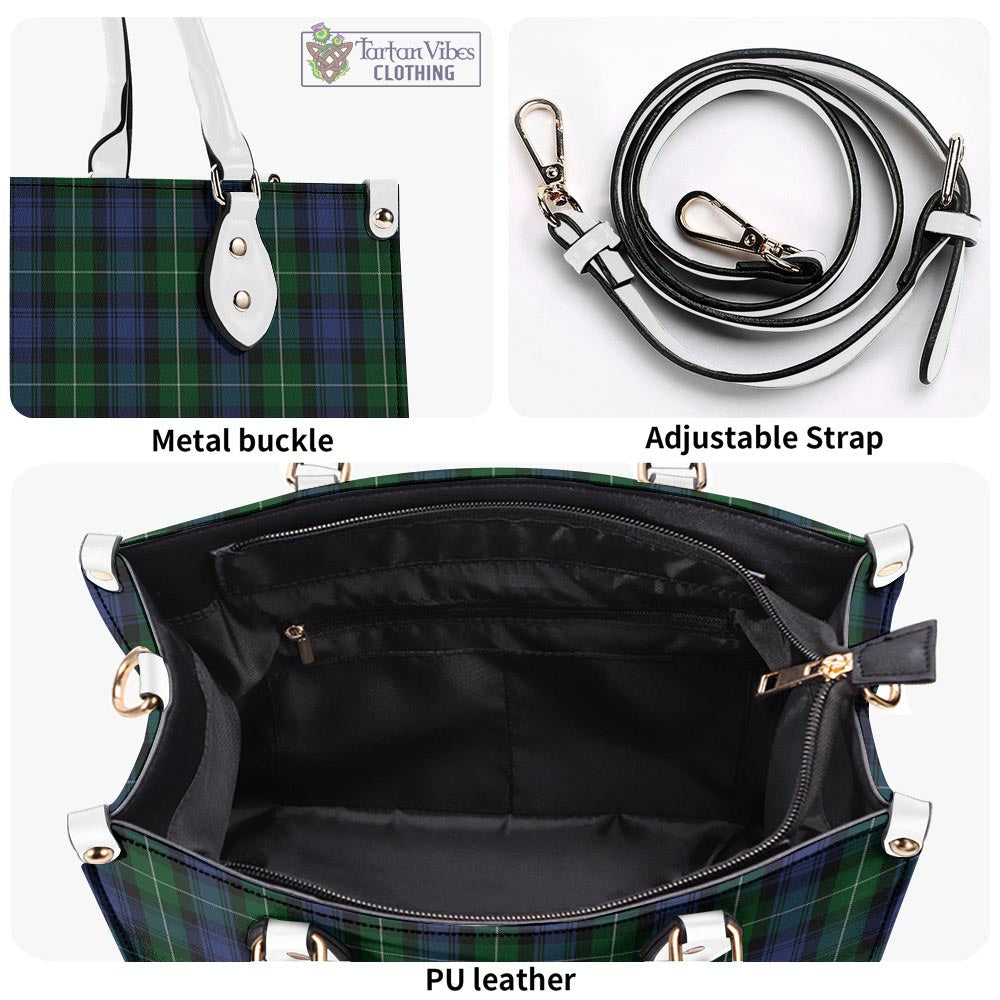 Tartan Vibes Clothing Lamont #2 Tartan Luxury Leather Handbags