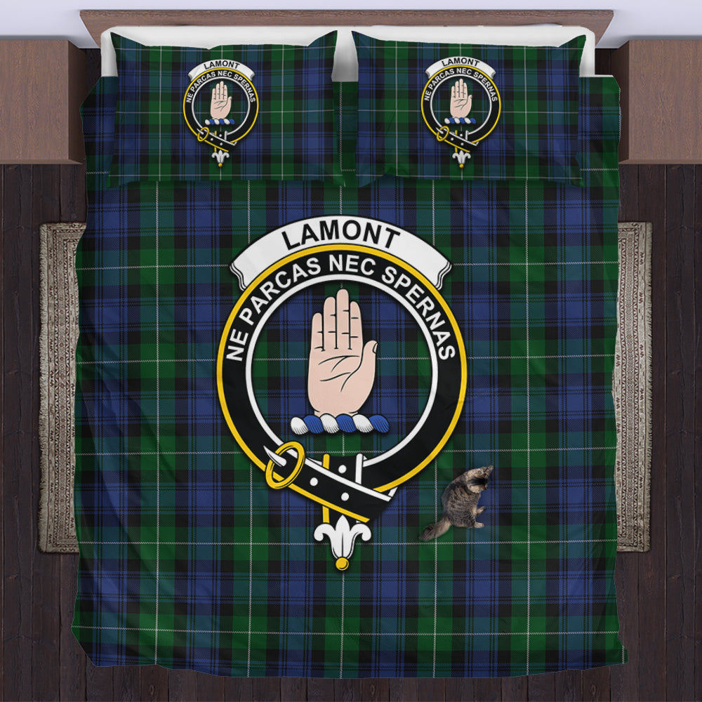 lamont-2-tartan-bedding-set-with-family-crest